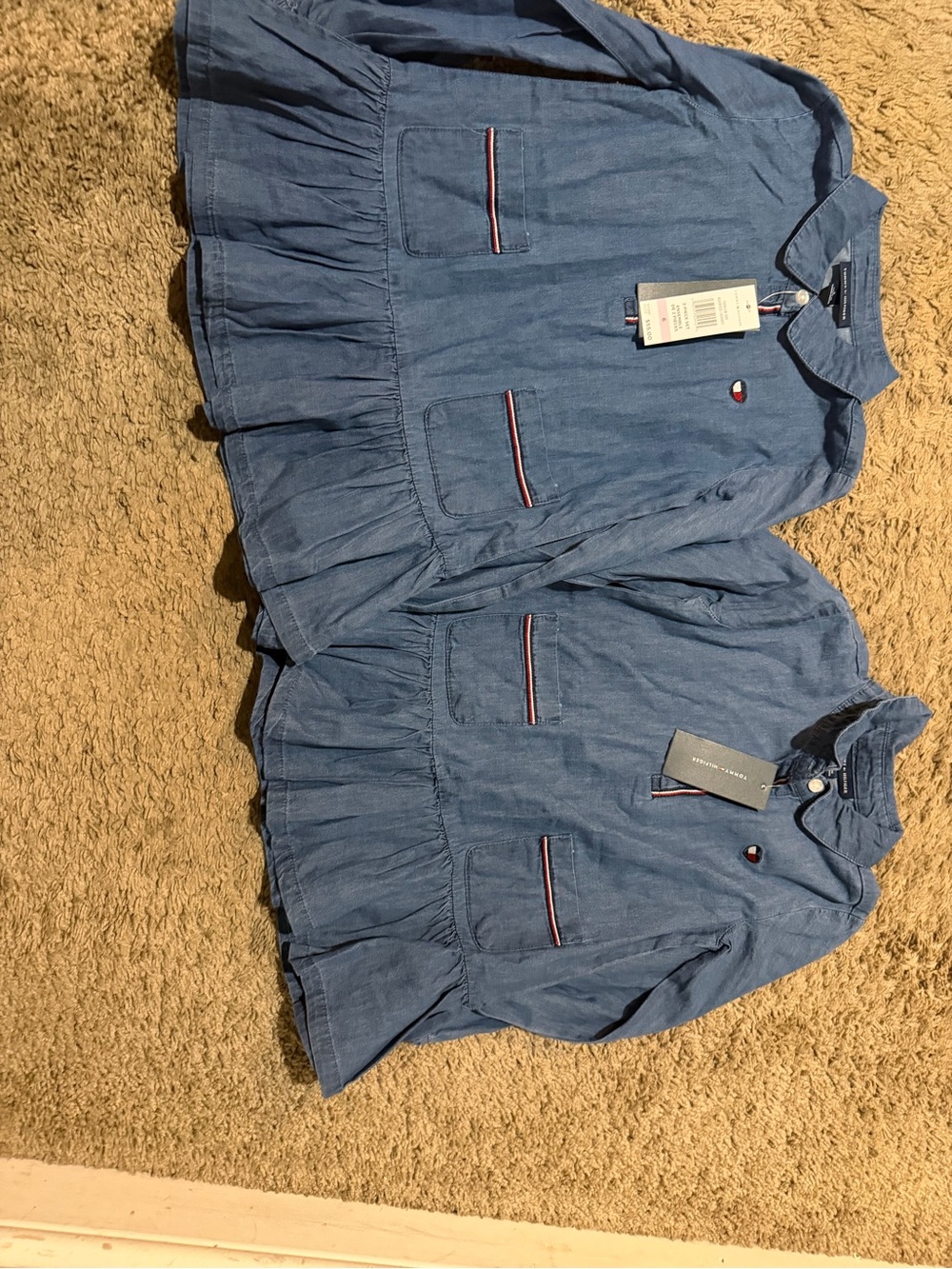 Tommy Hilfiger Light Blue Chambray Long Sleeve Shirt